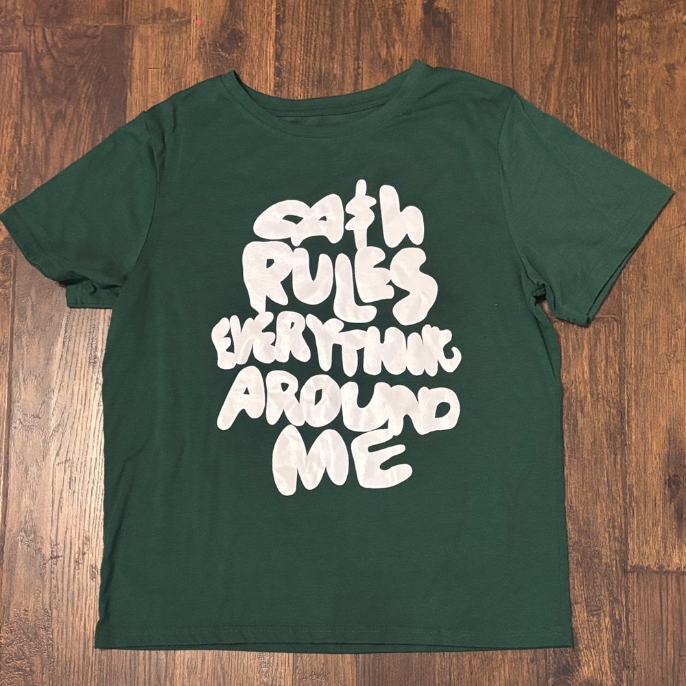 SHEIN Dark Green Graphic Tee